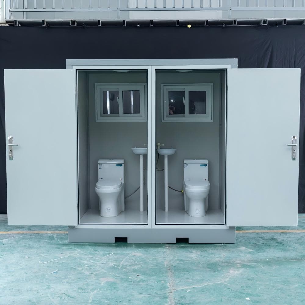 Double Mobile Toilet ( 2070×1220×2255 mm, With Toilet/Triangular Basin)
