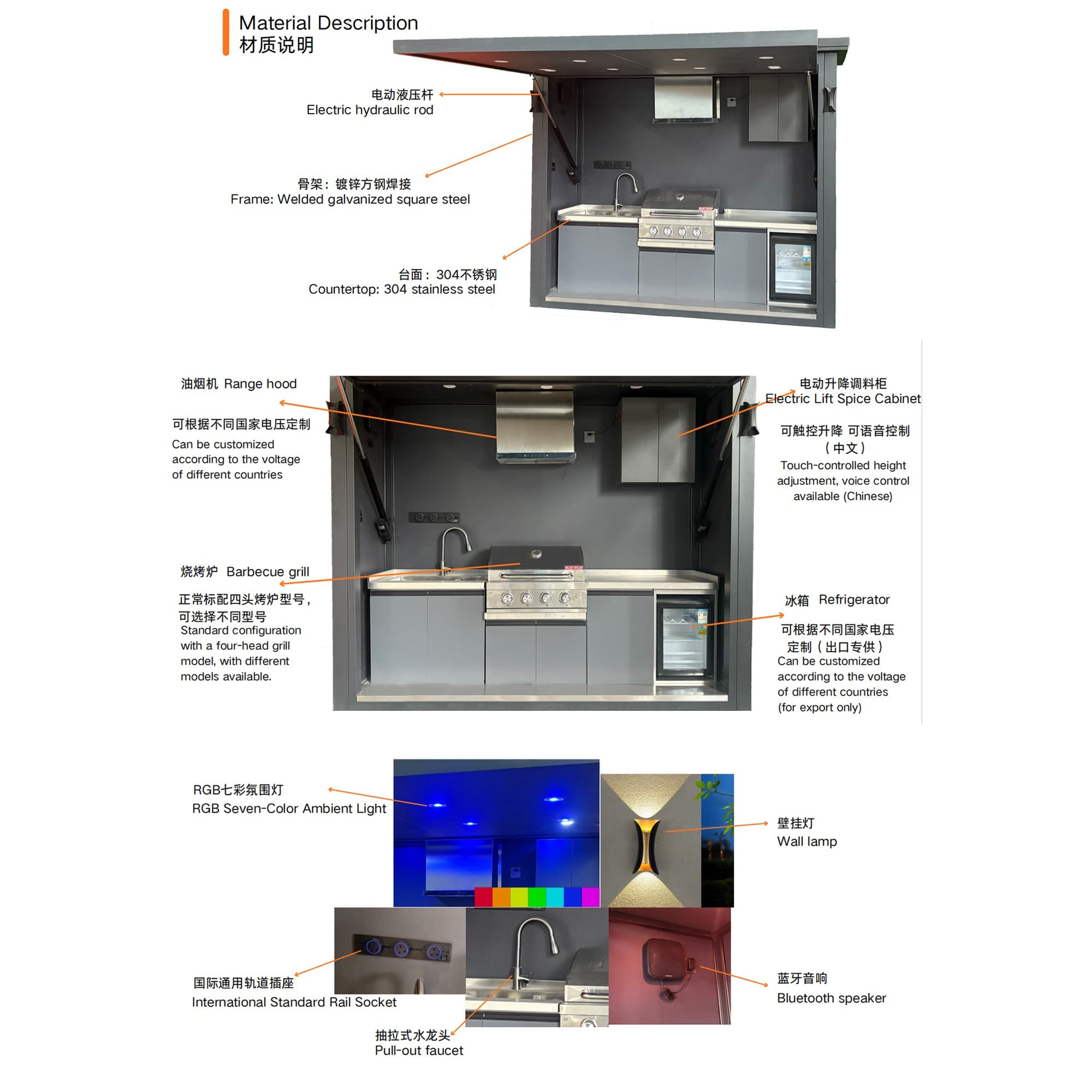 Integrated Outdoor Kitchen view 3